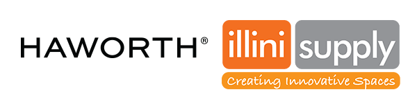 Haworth-Illini Supply combined logo